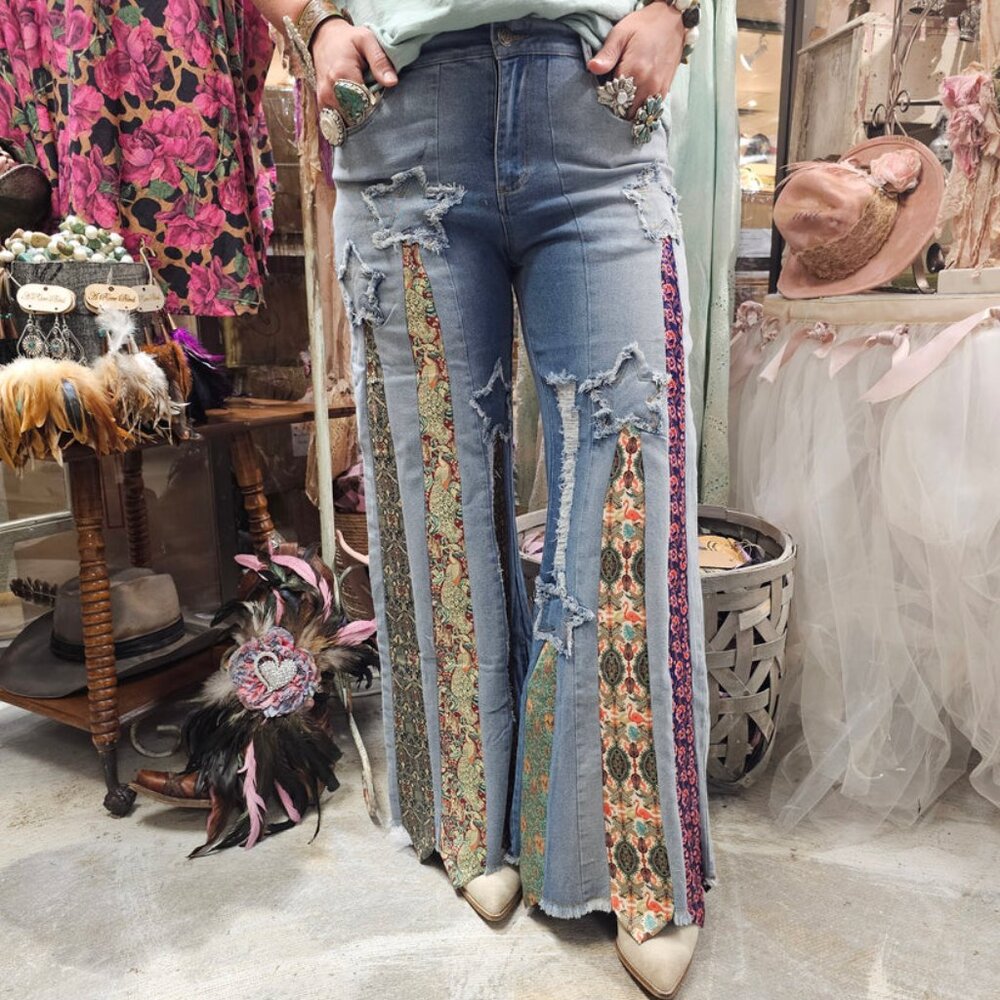 A Rare Bird Vintage Tie Jeans